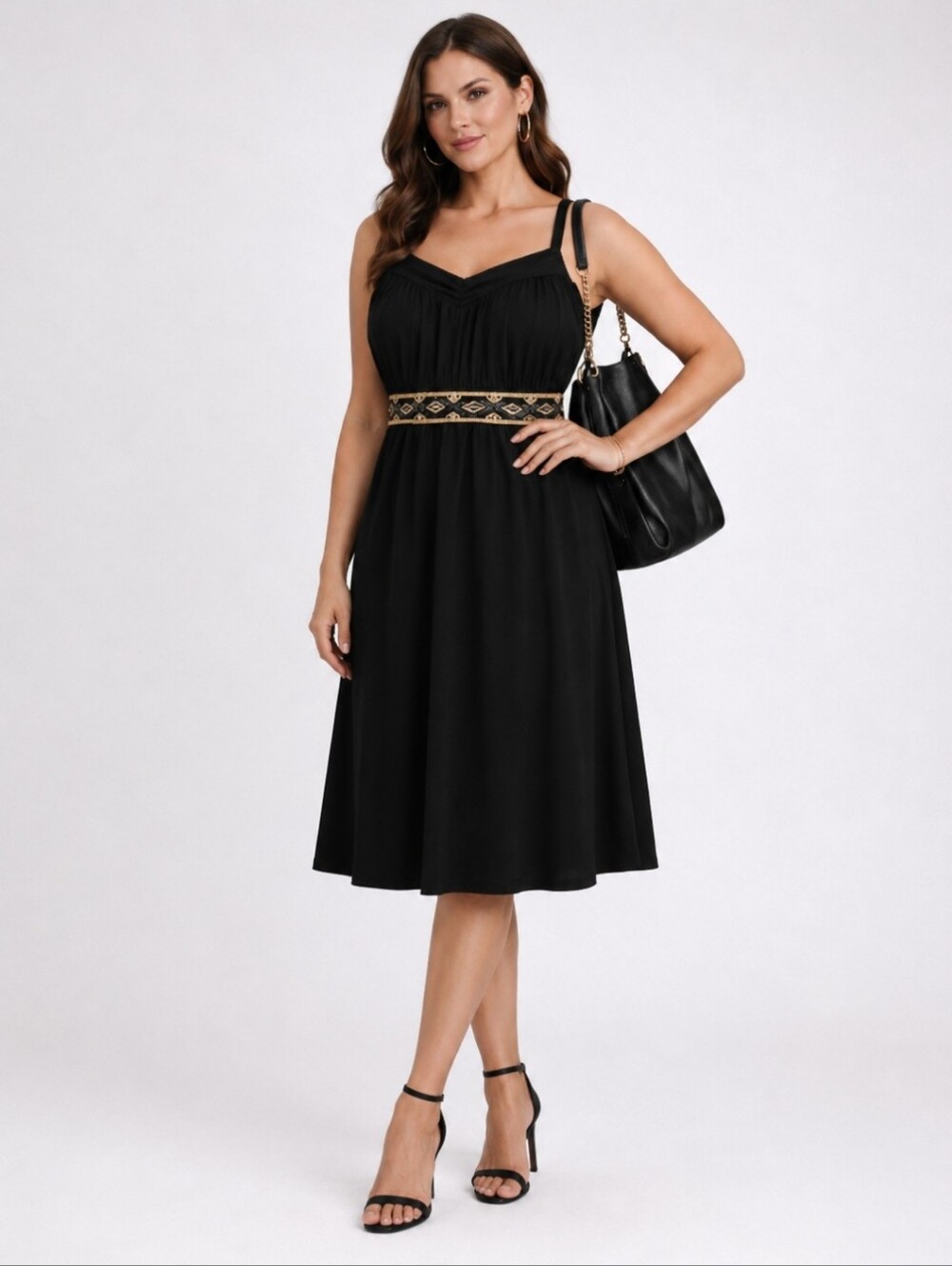 Penningtons | Plus Size Black Elegant Beaded Dress